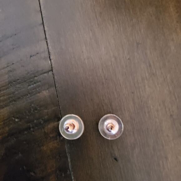 Women's Fashion Faux Druzy Stud Earrings in Gold Tone Warm Champagne - Picture 3 of 10